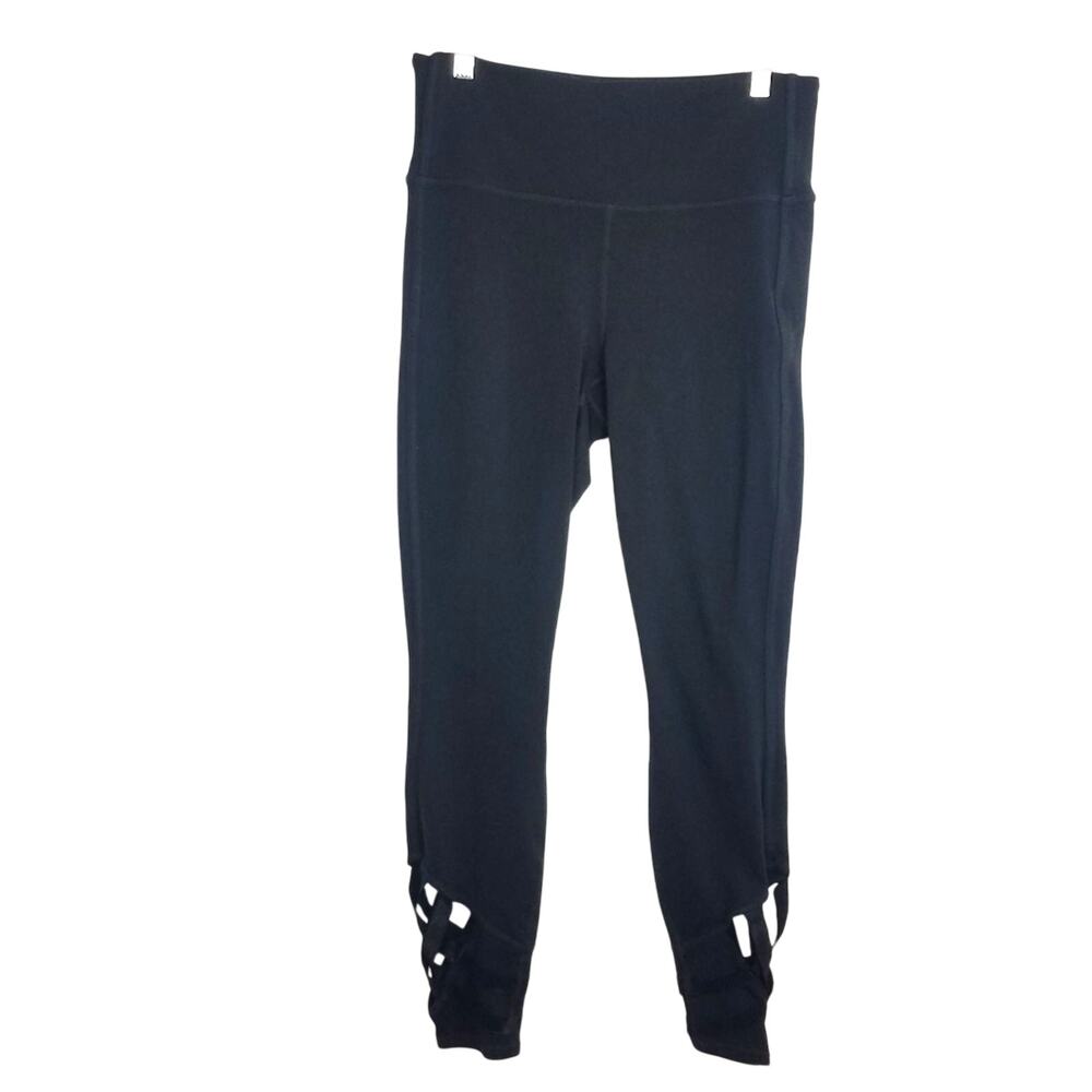 Athleta | Black Leggings Yoga Pants Cross Style